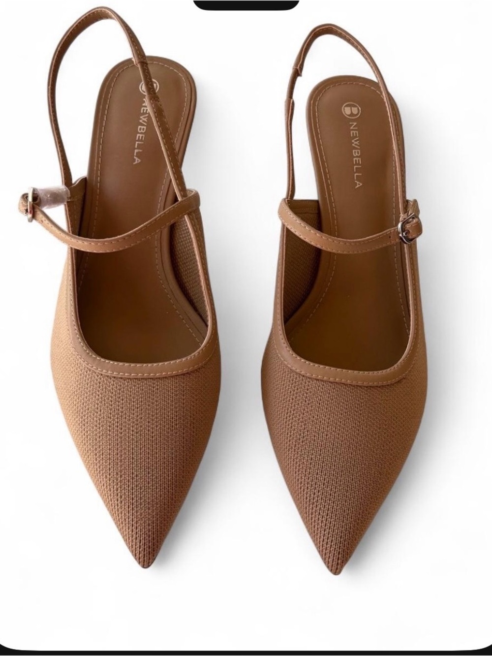 NEW Bella tan and brown sling Bella tan & brown sling back flats with